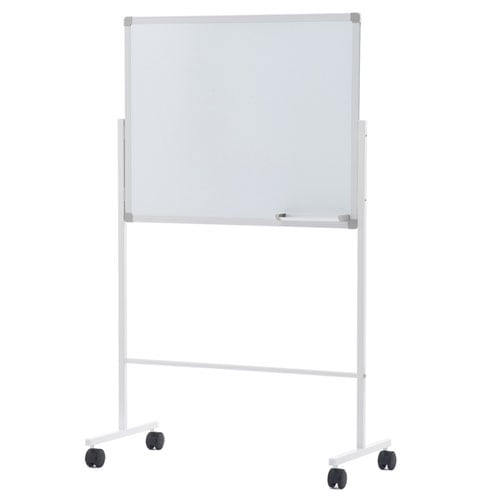 ホワイトボード 脚付き 片面 縦型 無地 スチール 幅544×高さ1300mm