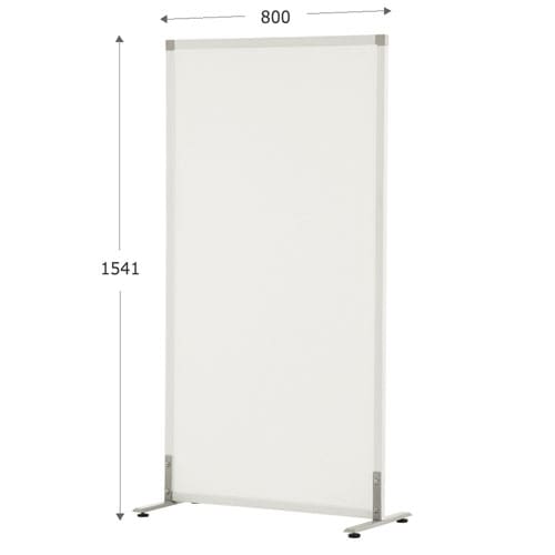 パーテーション パーティション 自立式 幅800×高さ1541mm ホワイト 衝立 SHSCR-WHAJ