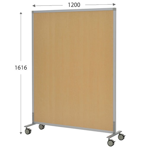 パーテーション パーティション キャスター脚 幅1200×高さ1616mm ナチュラル 衝立 SHSCR-NAWCA