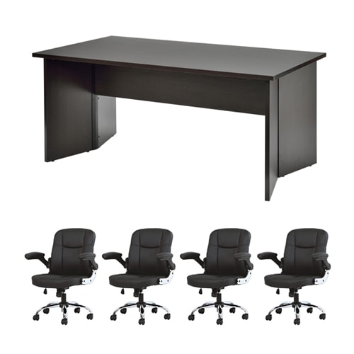 応接セット 4人用 5点セット 会議セット GZPLT-1690DB-S3（商品番号