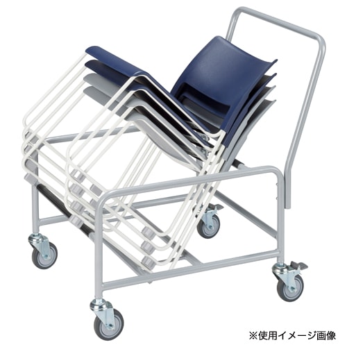台車 幅690×奥行897×高さ920mm 20脚積載可能 チェア専用台車