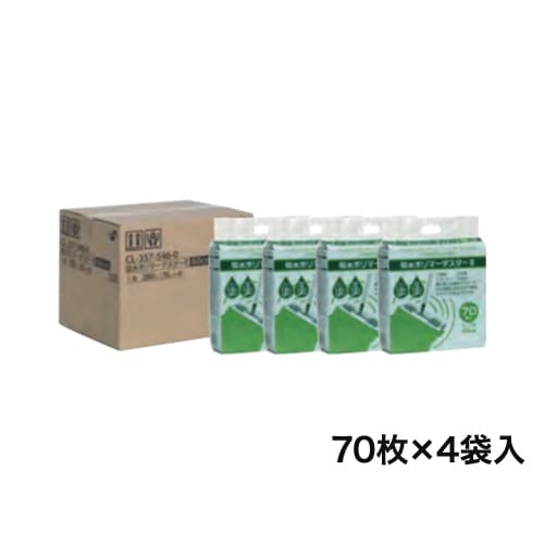 フロアワイパー 取替シート 吸水シート 70枚×4袋 CL-357-546-0