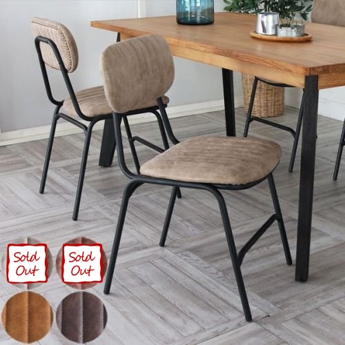 ダイニングチェア カフェチェア 椅子 アイアン脚 レザー RLC320（商品