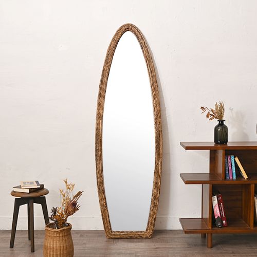 スタンドミラー 全身鏡 姿見 幅53×高さ170cm バナナリーフ Q1173ME