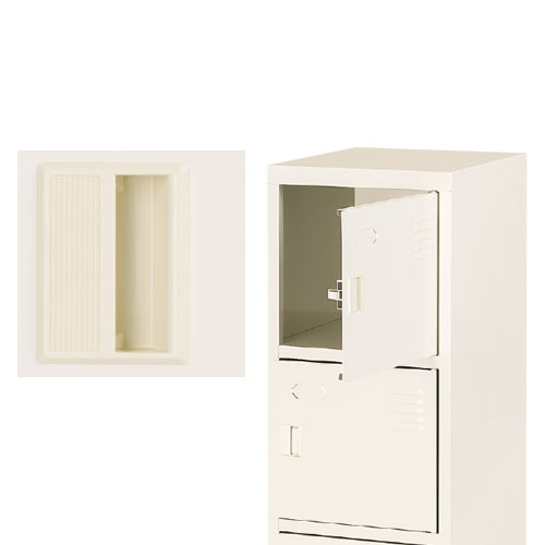 ロッカーの扉 エムテックス スチールスリッパ＆シューズロッカー 6人用 扉付き