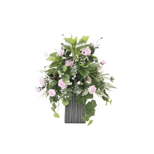 パリスピンク 光触媒人工植物 幅50×奥行40×高さ63cm テーブルタイプ 837A270-79