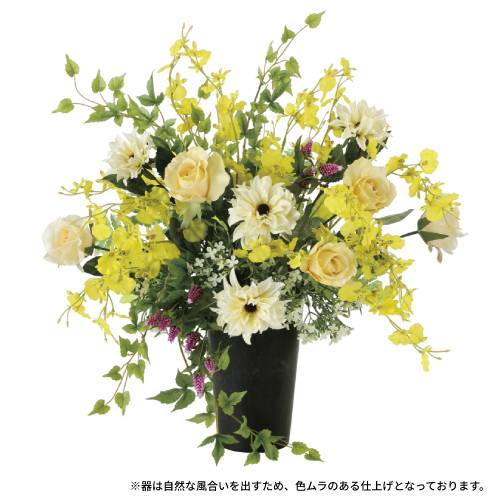 ツインソフトローズ 52cm 光触媒人工植物 幅55×奥行38×高さ52cm 538H150-83