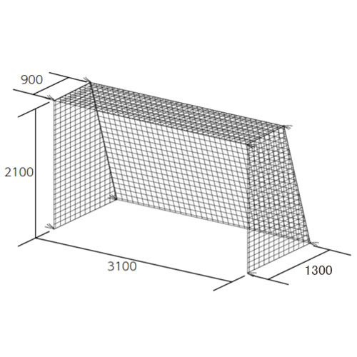 フットサル・ハンドゴール兼用ネット キャッチネット付 日本