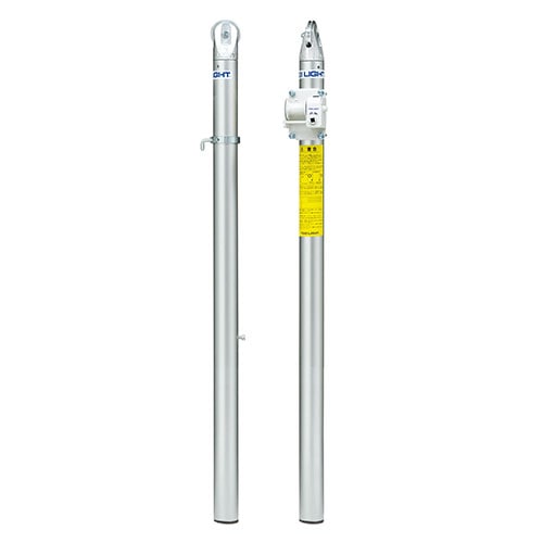 テニス 支柱 2本セット 室内用 スチール製 ネット巻付き ウォームギア