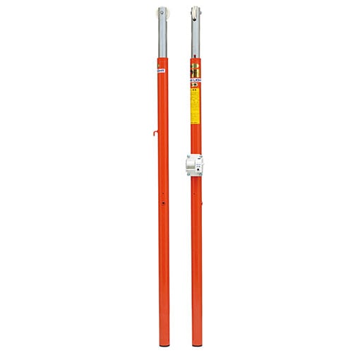 バレー支柱 2本セット 体育館用 差込式 スチール製 B4148（商品