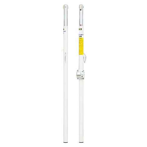 バレー支柱 2本セット 体育館用 差込式 スチール製 B4149（商品番号