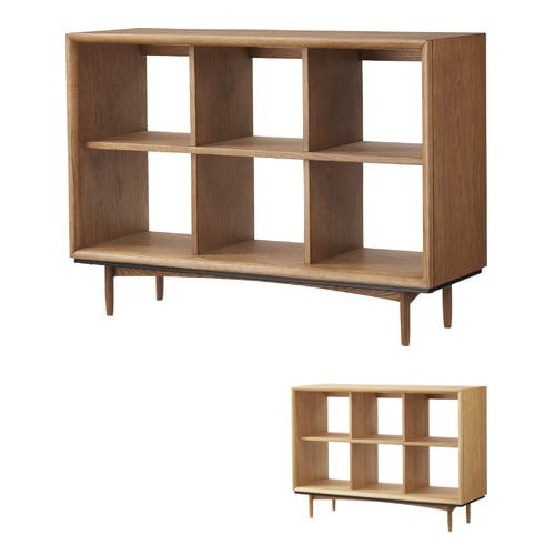 オープンシェルフ 幅100×奥行34×高さ72cm 天然木 オープンラック 収納