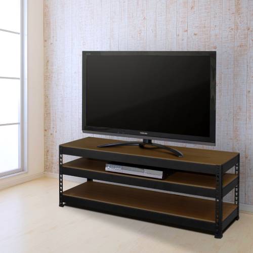 テレビボード 木目調 幅1210×奥行410×高さ450mm テレビ台 MK-120TVBK