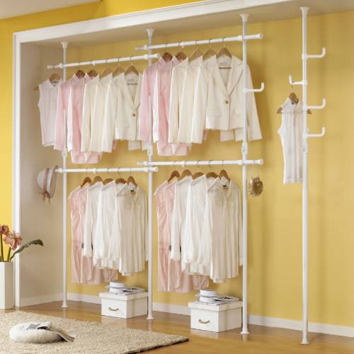 インダストリアル ハンガーラック 幅76 奥行46 高さ160 ダブル