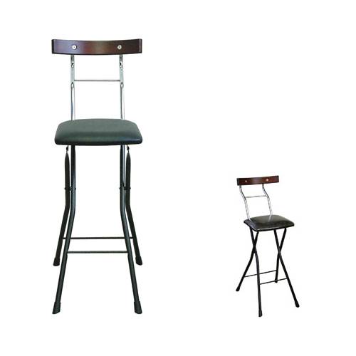 折りたたみ椅子 ハイタイプ 幅360×奥行540×高さ940mm ハイチェア カウンターチェア LYD-65-50