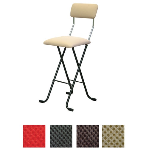 折りたたみ椅子 ハイタイプ 幅400×奥行460×高さ940mm ハイチェア カウンターチェア MSH-64