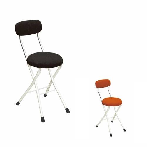 折りたたみ椅子 幅330×奥行450×高さ740mm フォールディングチェア 布張りチェア ROC-48W