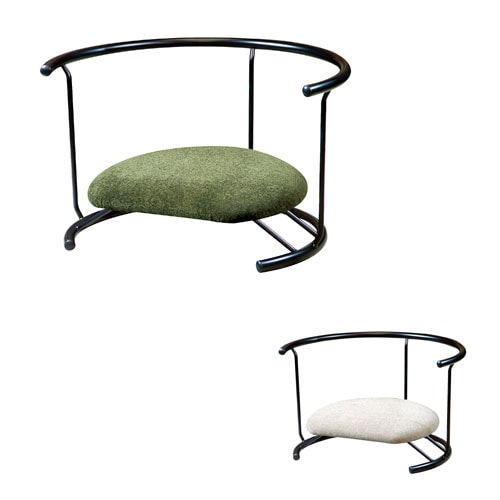 あぐら椅子 背付き 幅600×奥行450×高さ340mm 健康座椅子 スウィング