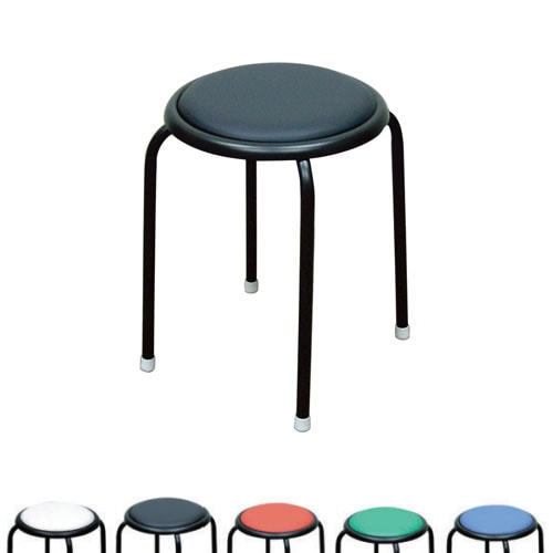 スツール 幅320×奥行320×高さ440mm スタッキングチェア 丸椅子 C-11