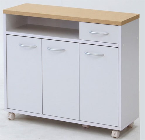 キッチンカウンター 幅800×奥行290×高さ700mm 食器棚 キッチンワゴン