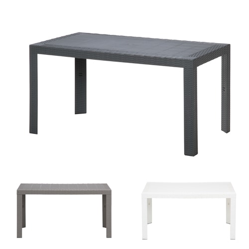 黒いアウトドアテーブル 約120cm x 70cm (パラソル無し) 黒いアウトドアテーブル 約120cm x 70cm (パラソル無し) 黒い