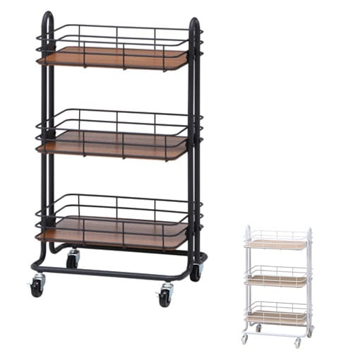 キッチンワゴン 3段 幅450×奥行315×高さ800mmトローリーワゴン