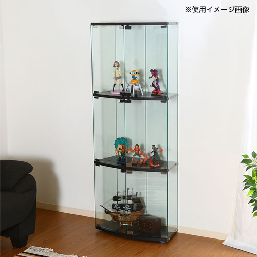 コレクションケース 3段 幅425×奥行365×高さ860mm ガラスコレクション