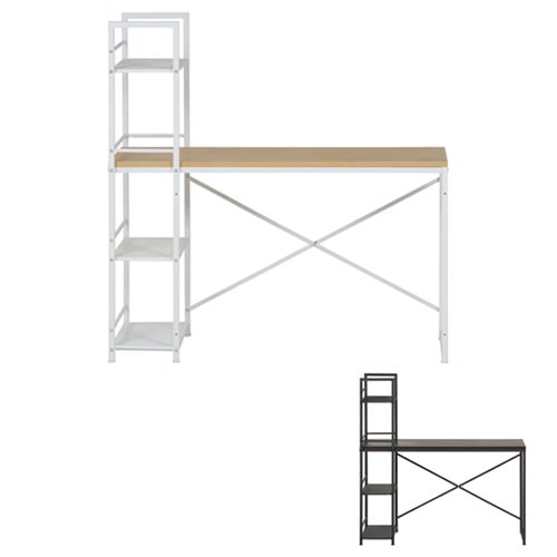 ワークデスク ラック付き 幅1205×奥行490×高さ1215mm パソコンデスク