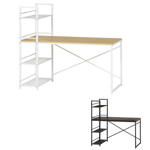 ワークデスク ラック付き 幅1205×奥行640×高さ1215mm パソコンデスク