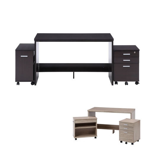 デスク ワゴン セット 3点セット 幅1200×奥行590×高さ725mm サイド