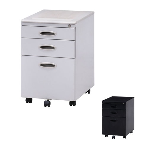 サイドワゴン 3段 幅396×奥行560×高さ615mm デスクワゴン 脇机 CD-865