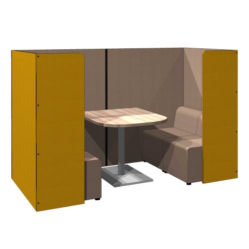 集中ブース オープン 4人用 幅2230×奥行1260×高さ1450mm 会議ブース OS