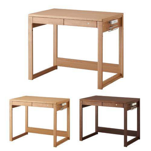 木製　高さ調整可能　学習机　作業台　ワークデスク　幅69 奥行44 高さ79 ワークデスク シンプル 幅160.4cm 高さ71cm 引出し付 アール （ 開梱