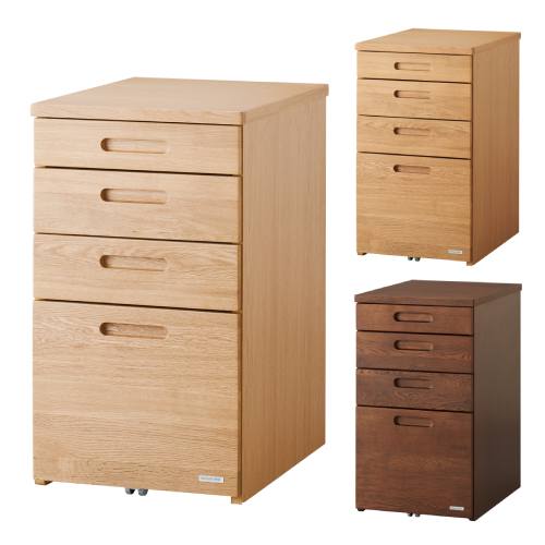 ☆多機能でスタイリッシュな4段サイドキャビネット - 布製デスク ☆多機能でスタイリッシュな4段サイドキャビネット - 布製デスク