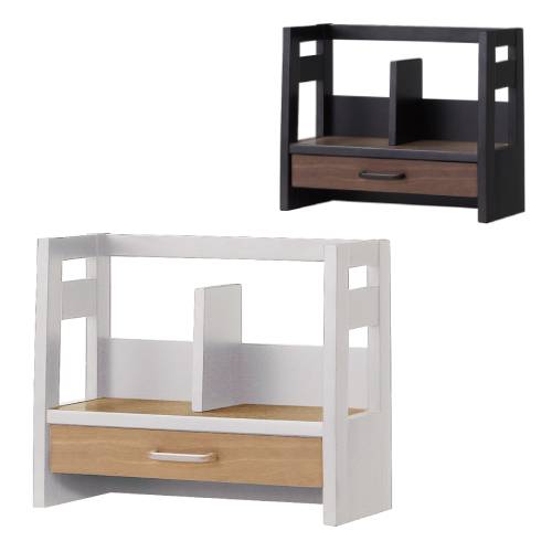 デスクシェルフ 木製 幅422×奥行210×高さ350mm 木製シェルフ システム