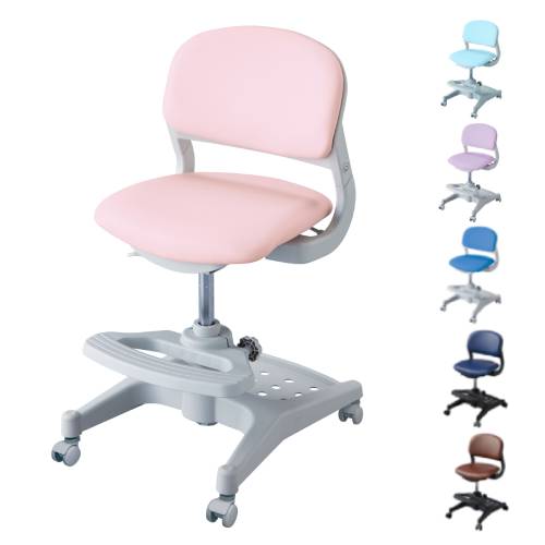 学習椅子 PVCレザー 幅456×奥行525~550×高さ765~875mm 学習チェア ワークチェア CDC-87