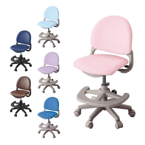 学習椅子 PVCレザー 幅520×奥行480~545×高さ785~895mm 学習チェア ワークチェア CDY-66