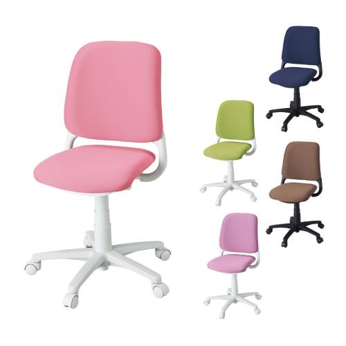 学習椅子 布張り 幅560×奥行590~610×高さ830~940mm 学習チェア ワークチェア HSC-74
