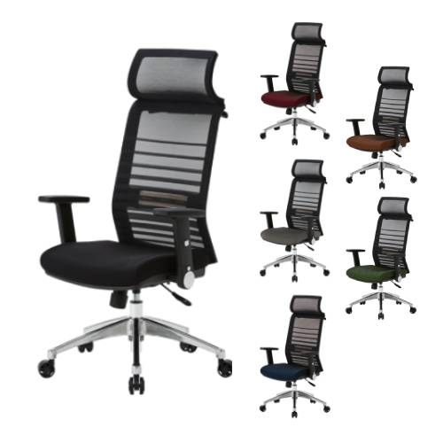 メッシュチェア 肘付き 幅680×奥行730×高さ1270cm デスクチェア