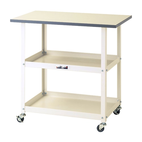 ワゴン 幅750×奥行450×高さ738mm キャスター付き 天板付ワゴン 移動式