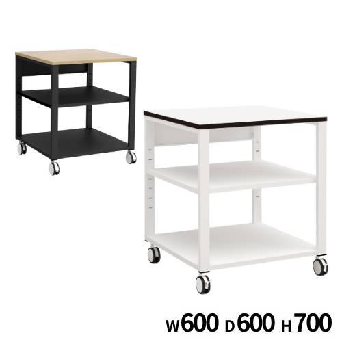 プリンター台 3段 幅600×奥行600×高さ700mm キャスター プリンター