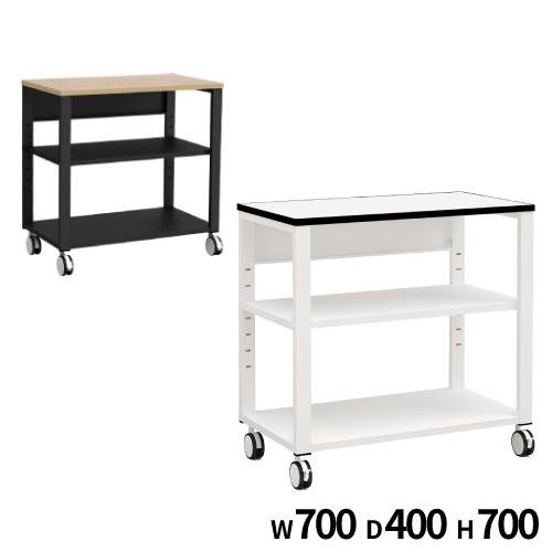 プリンター台 3段 幅700×奥行400×高さ700mm キャスター プリンターラック NPT-740
