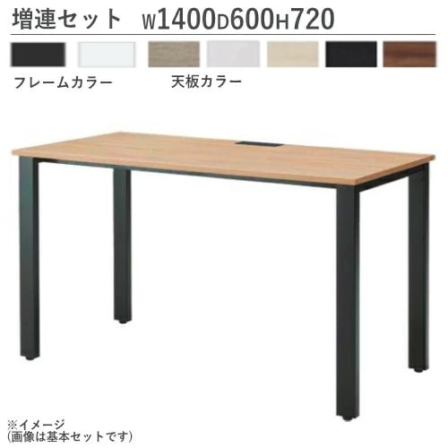 ハイデスク 基本セット 幅1400×奥行600×高さ1000mm オフィスデスク