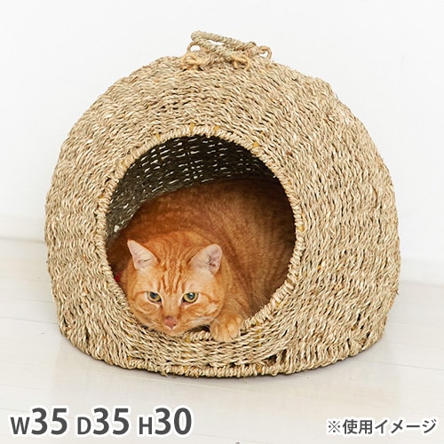 ㉔★ベッド★テラス★キャットハウス★ハンドメイド★猫ハウス ちぐら 中 キャットハウス ねこハウス 猫用ベッド 28712（商品番号：20