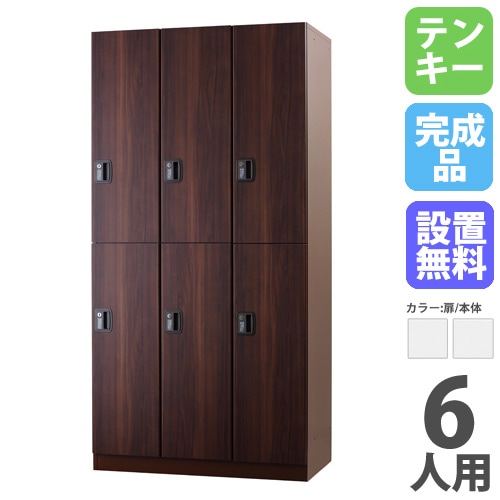 ロッカー 2人用 テンキー錠 スチール製 ホワイト DLK-GST21-W（商品