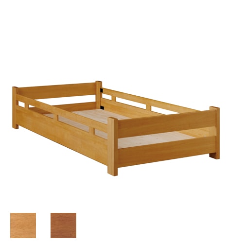 ベッドフレーム セミダブル 幅120×長さ209×高さ77cm 木製ベッド