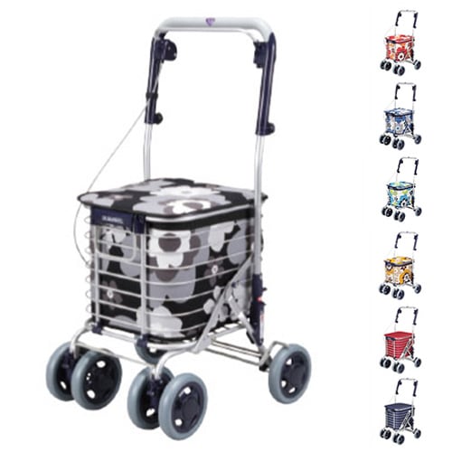 座面付き 押し車 シルバーカー AS-0275（商品番号：23-as-0275