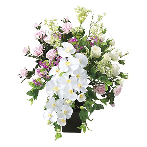 アレンジメント 光の楽園 壁掛け 造花 アートフラワー 2276A80-98