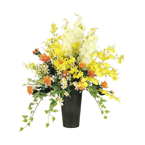 アレンジメント 光の楽園 壁掛け 造花 アートフラワー 2276A80-98