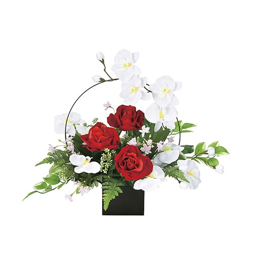 アレンジメント 光の楽園 45cm 造花 アートフラワー 921A96-86（商品